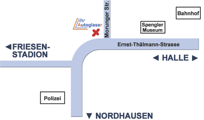 Anfahrtskizze Sangerhausen